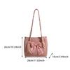 Soft Bow Shoulder Bag Large Capacity Casual Handheld Bag Women's Shoulder Bag  Casual Wear