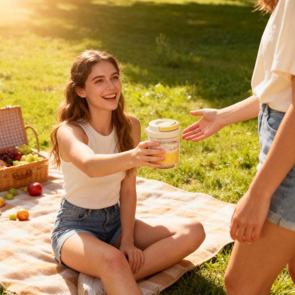 Overnight Oats Jars 400ml Reusable Oatmeal Jar With Spoon Oatmeal Cups With Lids For Pudding Cereal Salad Snack Parfait Fruit