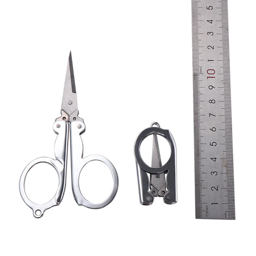 Pocket Stainless Steel Student Mini Small Scissors Folding Scissors Embroidery Fishing Scissors