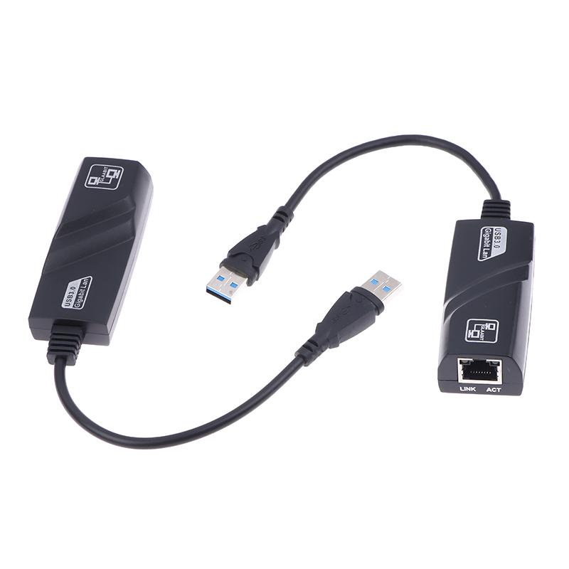 Сетевой адаптер USB 3.0 на RJ45 RTL8153 Lan Ethernet-адаптер 100/1000 Мбит/с Сетевая карта для ноутбука Win10/11