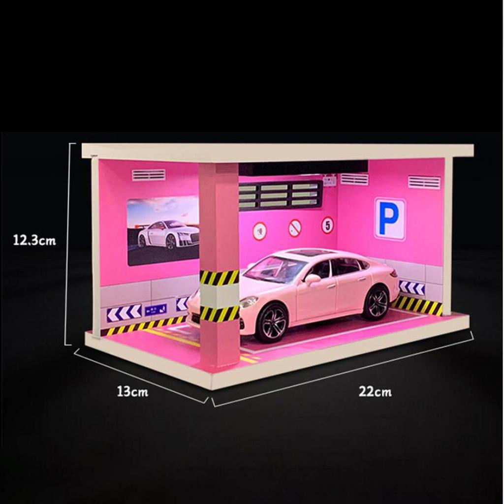 Витрина для 1/32 масштаба модели автомобиля Органайзер для автошоу с подсветкой, имитация парковки