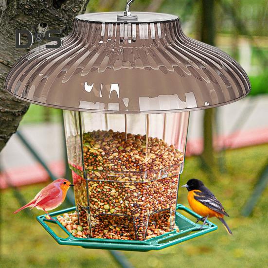 Пластиковый защитный купол для подвесной кормушки для птиц, водонепроницаемая кормушка для колибри, защита от дождя, перегородка для белок для улицы