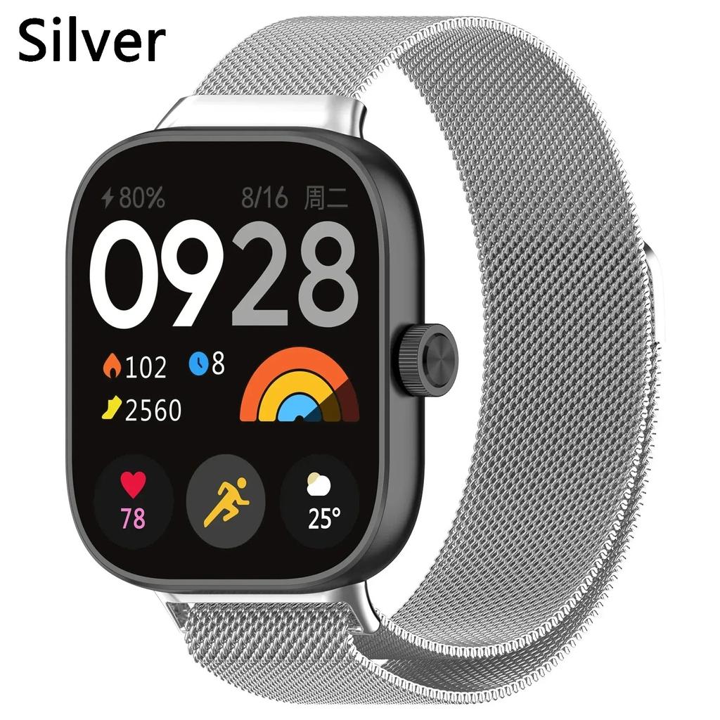 Ремешок из нержавеющей стали для часов Xiaomi Redmi Watch 4, металлический магнитный браслет, браслет для часов Xiao Mi Band 8 Pro Band