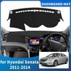 Для Hyundai Sonata 2010 2011 2012 2013 2014 YF Высококачественный коврик на приборную панель, солнцезащитный коврик, защита от УФ, аксессуары