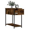 Tables de chevet - Maison Exclusive - 2 pièces - Chêne fumé - Bois d'ingénierie