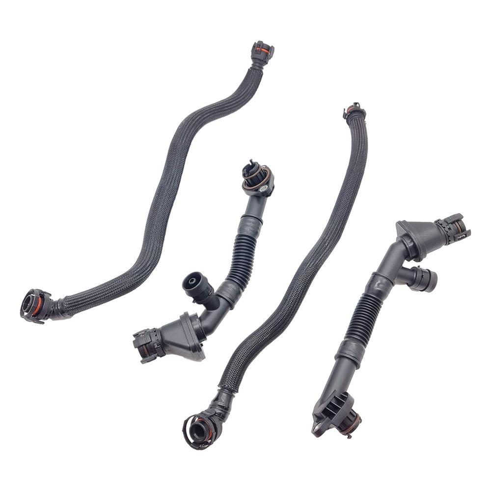 4CPS левая+правая вентиляционная труба картера 11157575641 для BMW 550i 650i 750i X5 X6