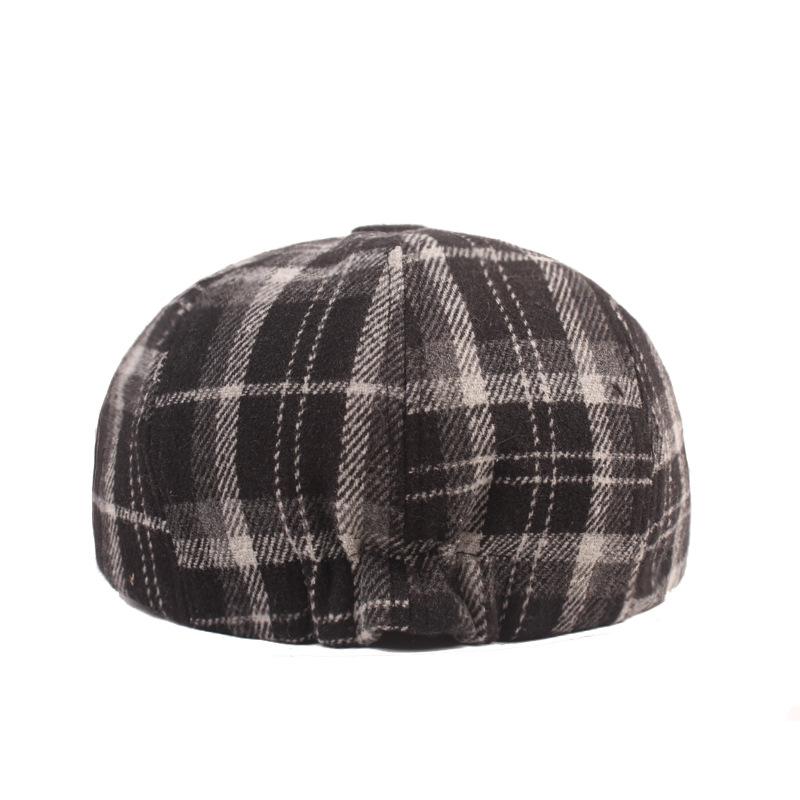 Хлопковая восьмиугольная шляпа Мужская берет Женская осенне-зимняя шляпа Европейская и американская шляпа Восьмиугольная шляпа для людей среднего и пожилого возраста