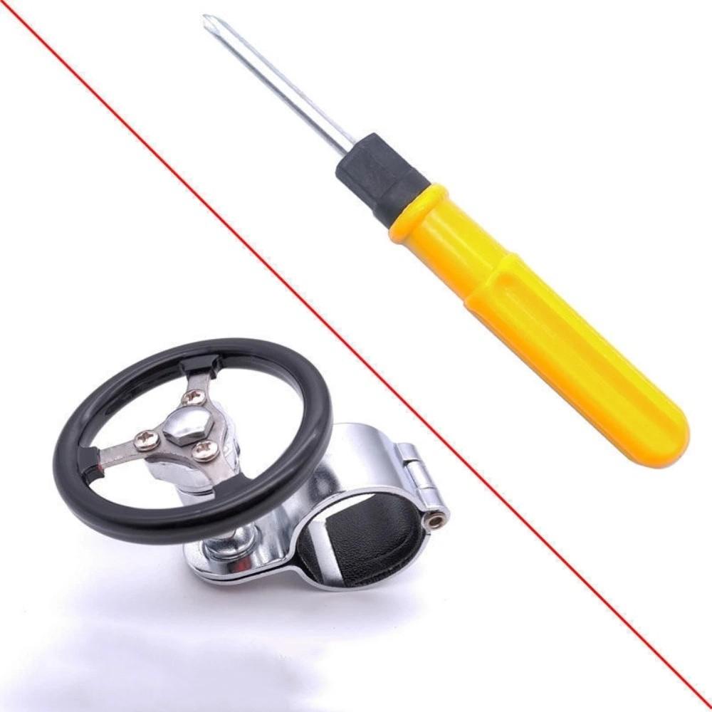 Stainless Steel One Hand Driving Knob Wear Resistant Power Steering Knob Vehicle Interior