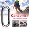 Black Metal Camping Fishing Carabiners Keychain Clip Hanging Buckle Hooks