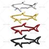 Personalized Modified Car Logo Scratch Sticker Rear Tail Side Label Hollow Shark Metal Decoration Labeling