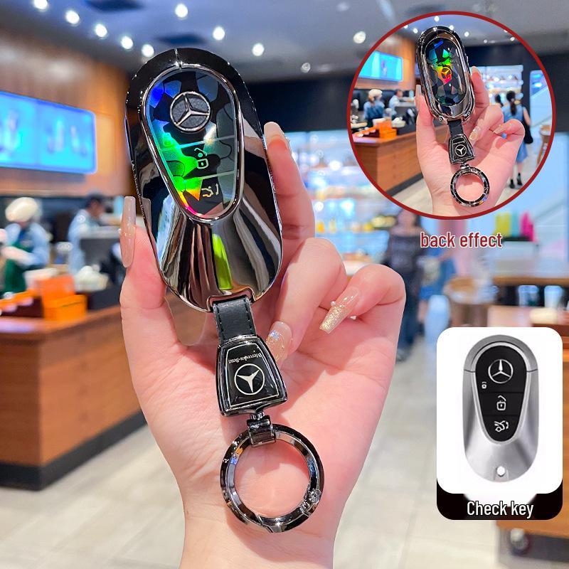 Чехол для ключа Mercedes-Benz для E-класса, C-класса, S-класса, GLB, GLC, GLE, GLA - Подходит для E300L, C260L, A200L