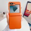 Solid Color For Samsung Galaxy Z Flip 5 6 7 FE 5G Magnetic Phone Case Shockproof Hinge Protective PC Hard Shell Back Cover