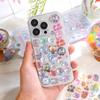 4 Sheets Cartoon Animal Ghost Rabbit Aesthetic Decals 3D Relief Jelly Stickers Diy Phone Case Diary Stationery Sticker Decor