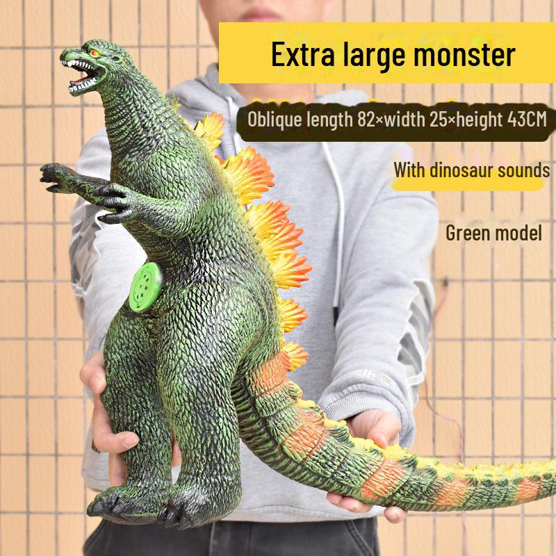 Soft Plastic Giant Dinosaur Model - Cotton-Filled Tyrannosaurus Rex/Triceratops Gift