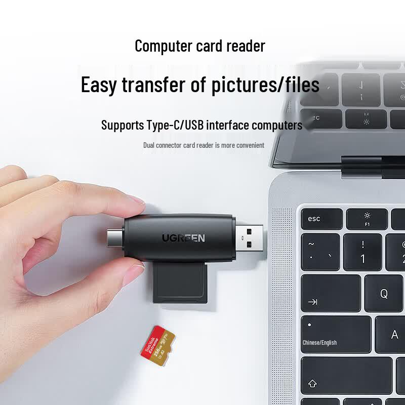 UGREEN Dual-Port USB/USB-C SD/TF Card Reader