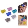 6pcs Guitar Silicone Finger Fingertip Protectors for Guitar Ukulele Beginners (Random Color