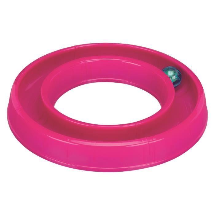 TRIXIE Jouet Pour Chat Flashine Ball Race - 65 X 31 Cm - Rose