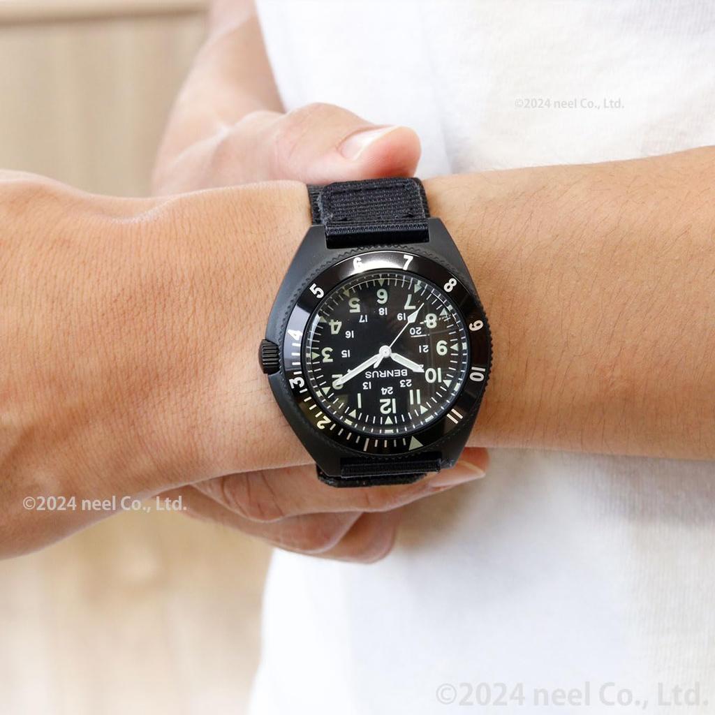 Watch [Benrus] TYPE-2-BK-COMBAT-SV Men's Black/Khaki