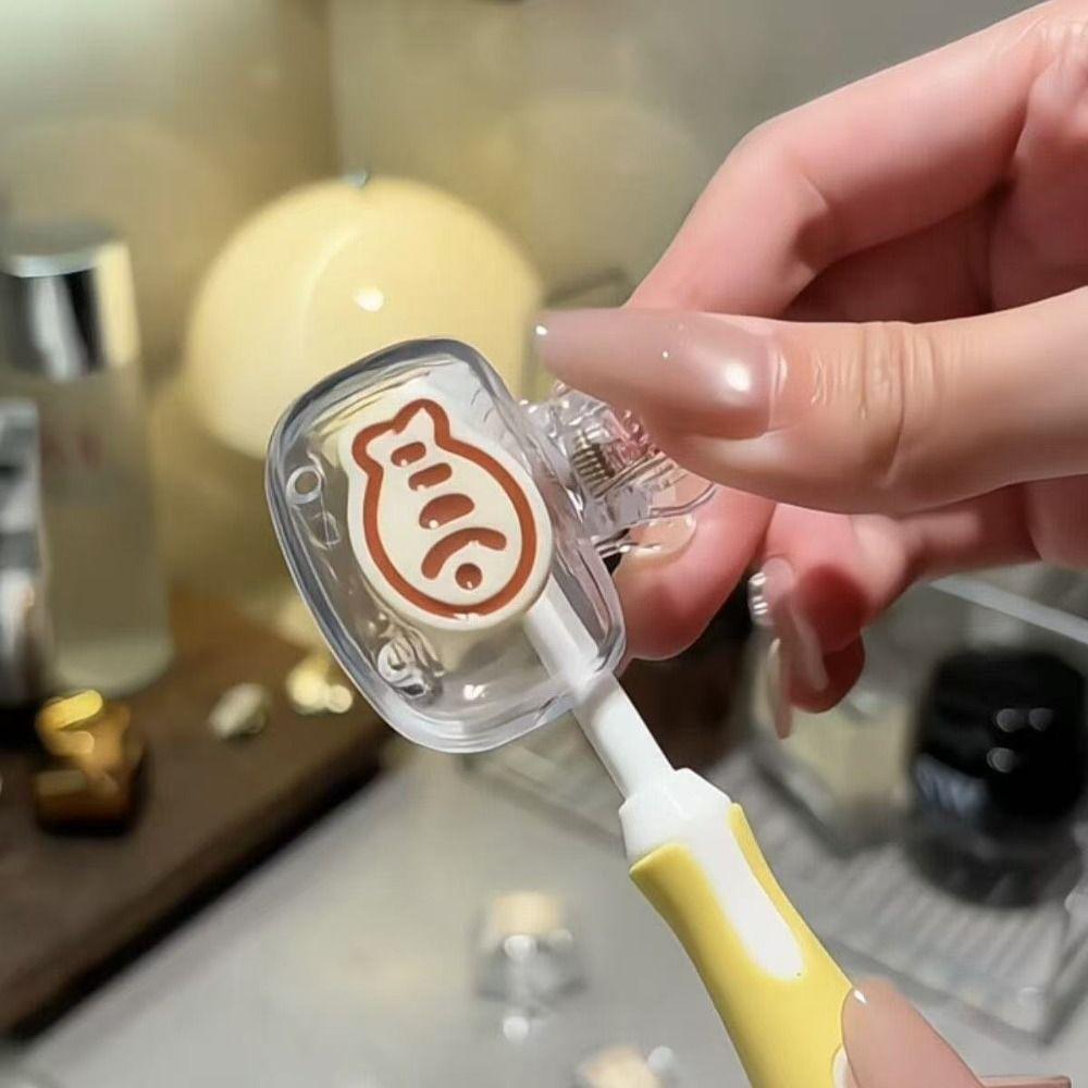 Cartoon Toothbrush Cover Cute Cat Toothbrush Protector Portable Toothbrush Case Daily Use