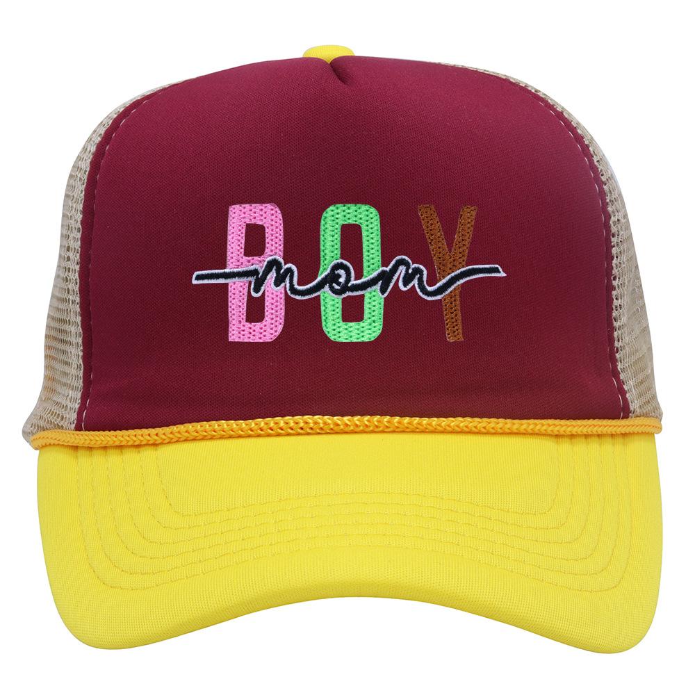 New boymom embroidered truck hat outdoor sunscreen baseball cap women's fashion sports and leisure cap tide