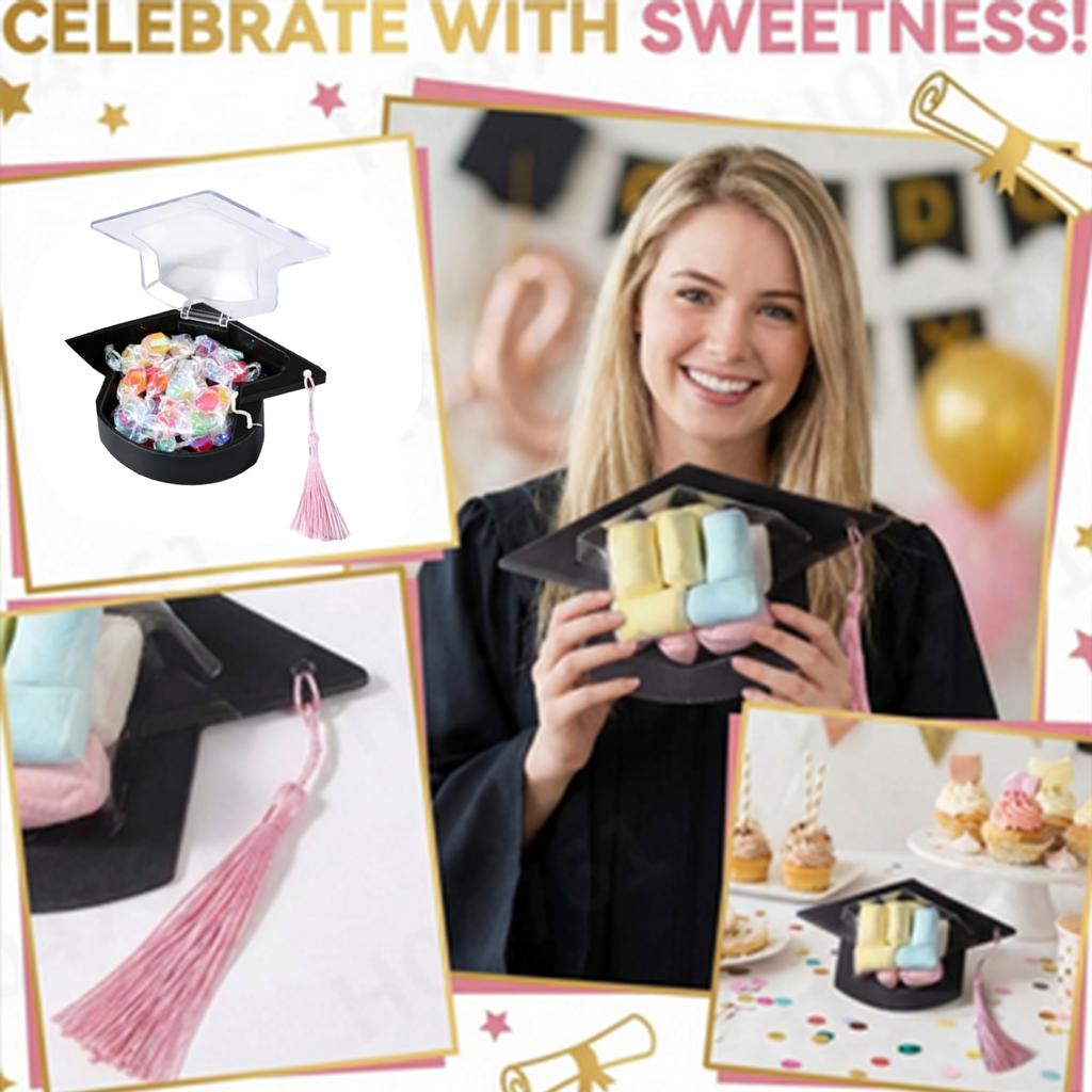 Graduation Cap Candy Dome Storage