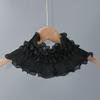 Ruffled Edge Fake Collar Black White Cloak Scarf New False Collar  Women Girls