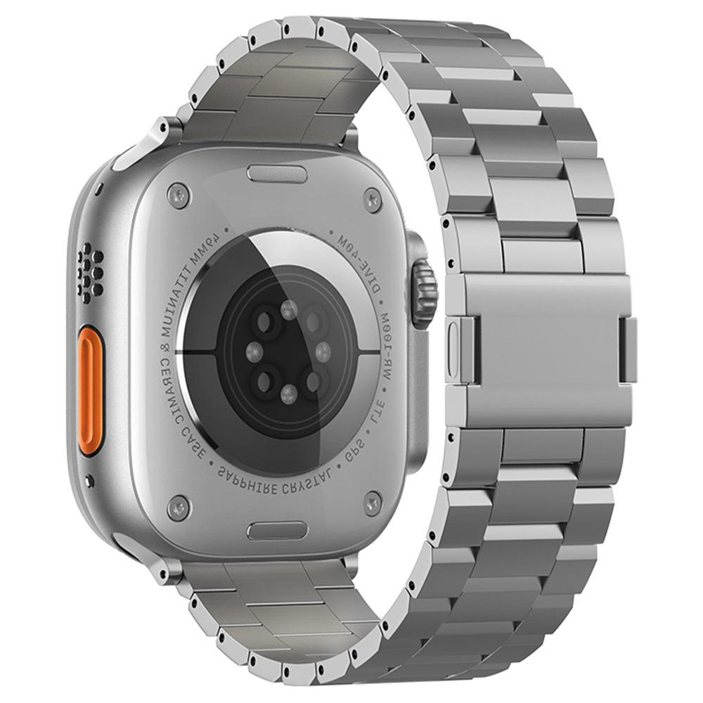 Ремешок для Apple Watch Series 10 46mm/Ultra 2/Ultra 49mm/9 8 7 45mm/SE (2023) SE (2022) SE 6 5 4 44мм/3 2 1 42мм Браслет из титанового сплава