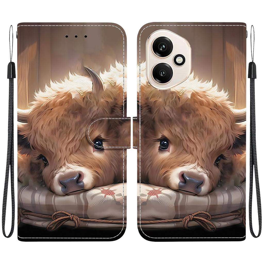 Чехол-книжка из искусственной кожи ручной работы для Honor 400/Honor 400 Pro/Honor 400 Lite Lite, противоскользящий, противоударный чехол с ремешком на запястье и дизайном в виде сердца/розы/кошки