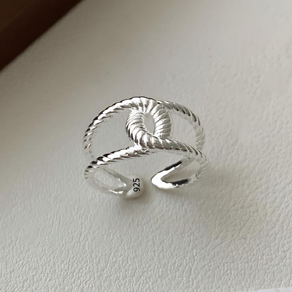 Sam Panda Кольца 925 пробы для женщин Простые Геометрические Ручной работы Неправильные Ретро Кольцо Золотой Циркон Аллергия Для Подарка на День Рождения