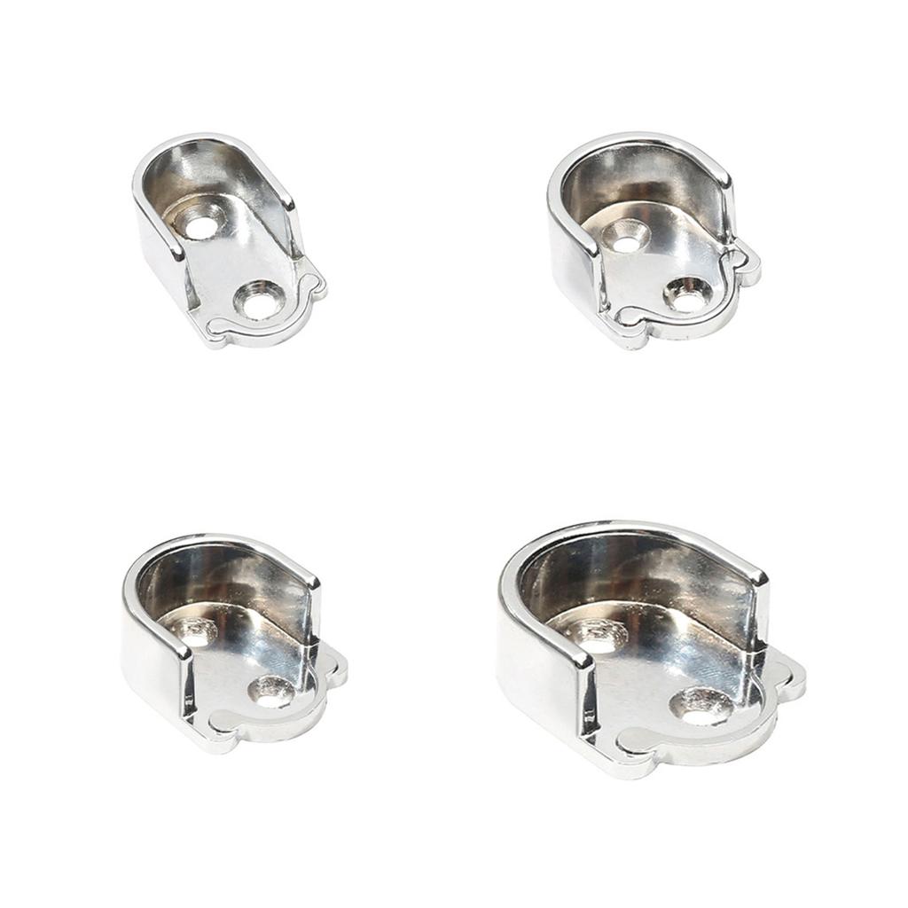 Набор из 2 шт. Мебельная фурнитура Держатель штанги Металлический держатель для рейлинга Кронштейн для поддержки штанги в шкафу 2 шт./набор для одежды