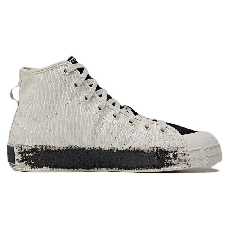 Adidas Y-3 Nizza High Talc Black Unisex Sneakers Cream JQ2458