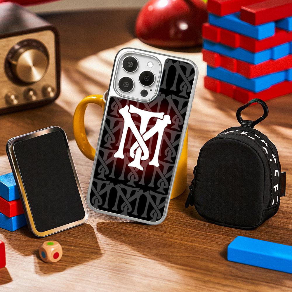Tonny montana scarface Classic poster Phone Case for iPhone 16 15 14 13 12 11 Pro Max Sheepskin Silver-edged protective case