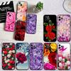 CJ17 Красивые Розы Цветок Мягкий Чехол для Телефона для Redmi Note 10 11 12 Pro Max 10S 10C 10T 11A 11S 12S 12C