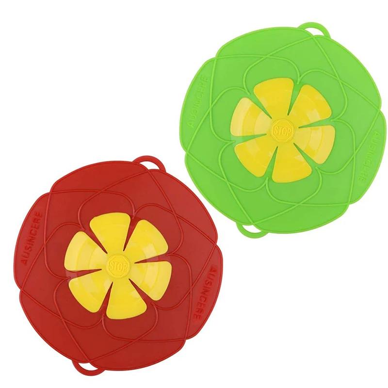 Силиконовая крышка, стопор для пролива, крышка для кастрюли, сковороды, кухонные принадлежности, посуда в форме цветка, кухонные инструменты, кухонные гаджеты, маркер-маркер