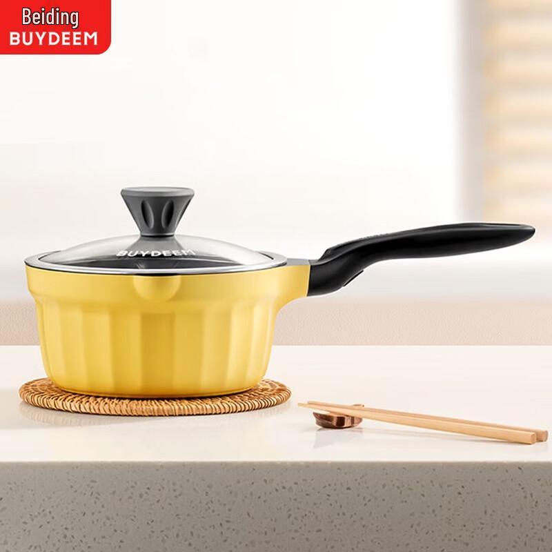 Эмалированная чугунная кастрюля Buydeem 18 см