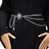 Versatile Moon & Sun Metal Waist Chain for Skirts & Pants - European & American Fashion Jewelry.