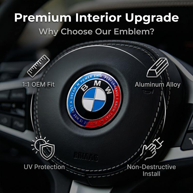1 шт. Автомобильный Стикер-Украшение Логотип Значок на Руль для BMW E46 E39 E90 E60 E36 F30 F10 E34 E30 F20 E92 M3 M4 M5 X5 X6
