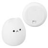 Silicone Night Light Cute Cat  Shape Soft Kids Nursery Night Light with Warm White and 7 Color B