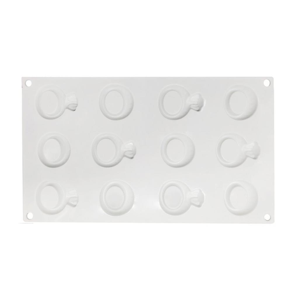 Силиконовые кольца в форме букв, форма для выпечки муссового торта на День святого Валентина, идеально подходят для изготовления шоколада и конфет