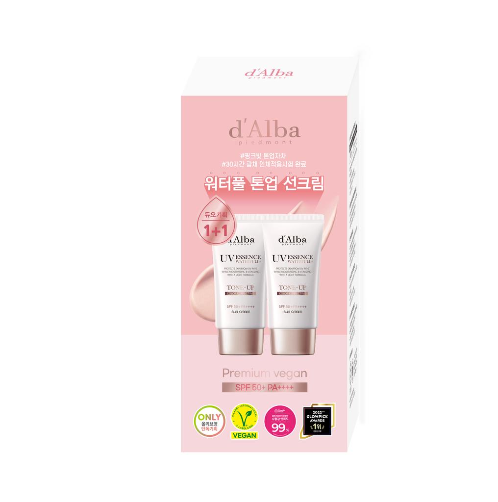 Dalba Waterful Pink Tone-Up Sun Cream Duo Special (50 мл + 50 мл)