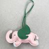 Trendy Designer Pu Leather Wings Flying Elephant Hanger Keychain Pendant Decoration For Ladies Bag Charm Accessories Ornament Gifts