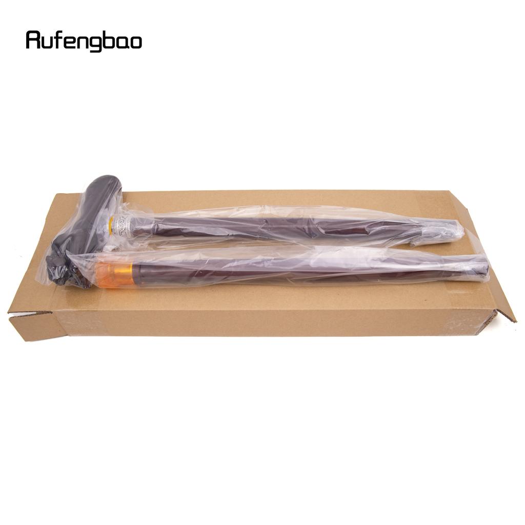 Коричневый прыжок леопардовый деревянный модный посох декоративный вампирский косплей вечеринка деревянная трость для ходьбы Хэллоуин булава жезл посох 93 см