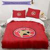Walsall FC 3pcs Bedding Set Duvet Cover Closure Includes 1 Duvet Cover & 2 Pillowcases for All Seasons Bedroom Home Dorm Decor