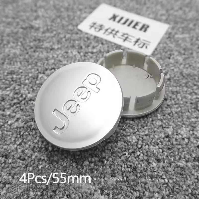 4Pcs Original Car Wheel Center Hub Cap Cover For Jeep Renegade Compass Grand Cherokee Wrangler jk Gladiator Patriot Liberty QTMYN1