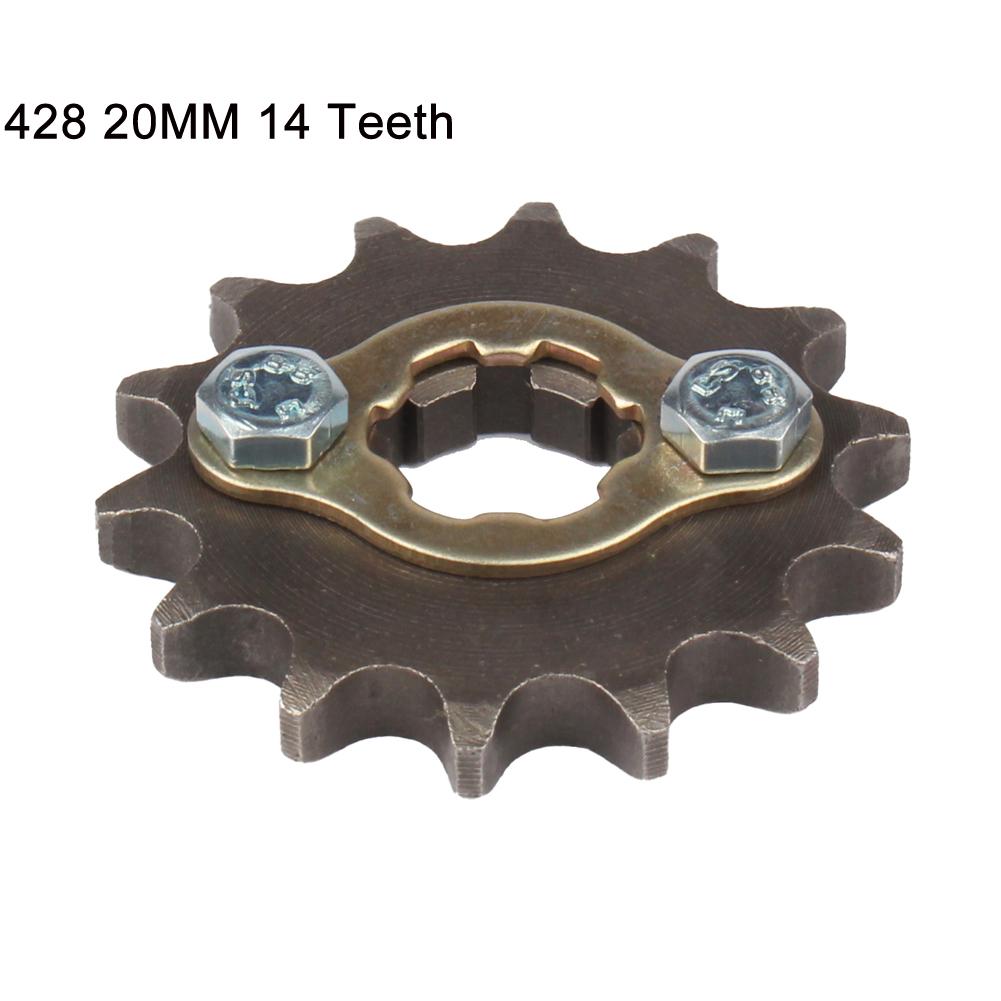428 Chain 20mm 10 11 12 13 14 15 16 17 18 19 Teeth Front Engine Sprockets For 50 110 125 160cc Dirt Pit Bike ATV Quad Motorbike