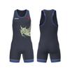 Mens Womens Freestyle Wrestling Singlet With Heat Transfer Print Stretch Lycra Athletic Suit Training Competition