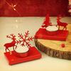 Pack of 2 Christmas Reindeer Tealight Candle Holder Stand for Table Decoration Indoor Outdoor Xmas Decor  for Home Church Office Gift