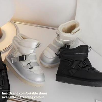 Детские зимние сапоги для снега, детские зимние сапоги, высокие, для мальчиков, водонепроницаемые, для девочек, утолщенные, плюшевые, спортивные