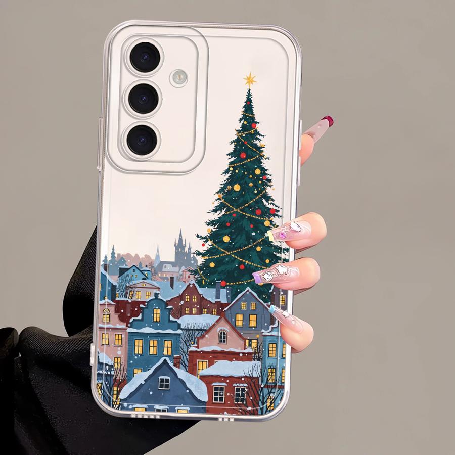Case for Samsung Galaxy A25 A51 A56 A50 A54 A16 A55 A23 A52 A31 A33 A52 A36 A13 A26 A24 A34 A35 Phone Winter Village Christmas