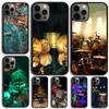 Чехол для телефона с барабаном и барабанщиком для iPhone 17 Air 15 16e 14 13 Pro Max Coque 12 11 Pro Max PLUS